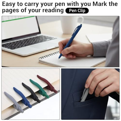 Black Pens Bulk 100 Pack Retractable Click Pens 1mm Smooth Writing 5 Colors | These Black Pens Bulk offer reliable click pens with smooth 1.0mm ink. Durable plastic and rubber grip ensure comfort.