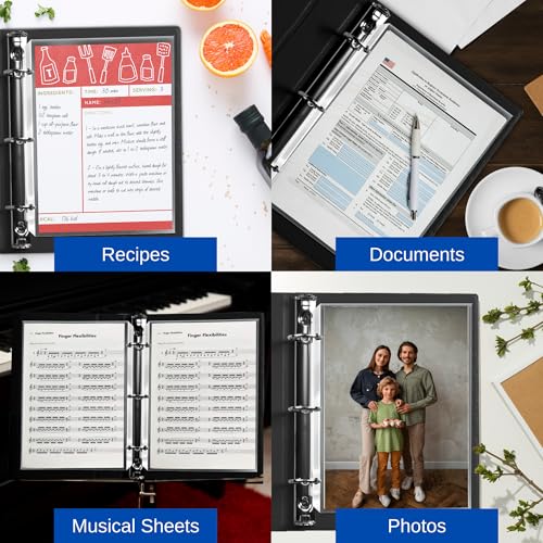 Performore 150 Sheet Protectors, 8.5 X 11 Inch Clear for 3 Ring Binder, Plastic Sheet Sleeves, Durable Top Loading Paper Protector with Reinforced Holes, Archival Safe - size: 150 Pack