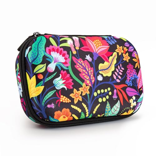 ZIPIT Flowers Pencil Case for Girls, Cute Pencil Box for School, Large Capacity Stationery Organizer Box - color: Floral
