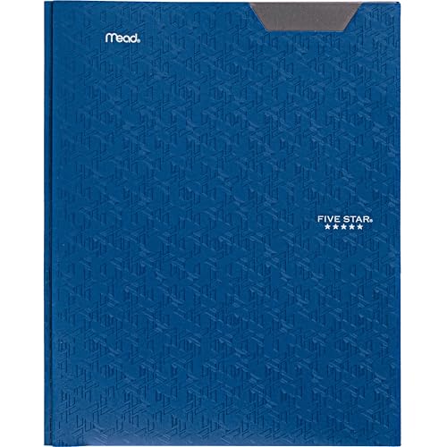 Five Star 2-Pocket Folder, Plastic Folder with Stay-Put Tabs and Prong Fasteners, Holds 8-1/2" x 11" Paper, Pacific Blue (72115) - color: Pacific Blue, size: 1 Count (Pack of 1)