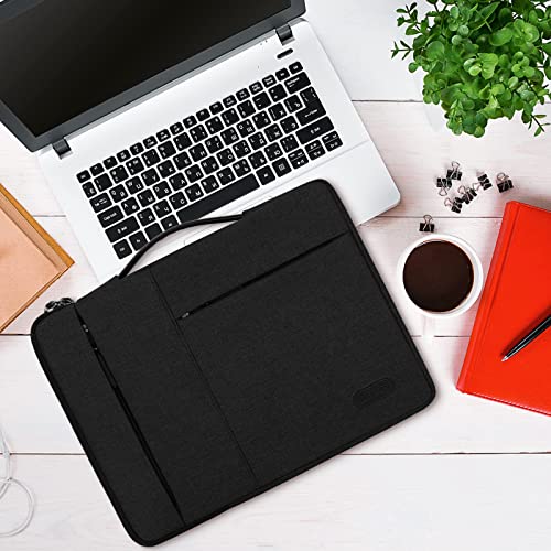 Laptop Sleeve Case 15-15.6 Inch Waterproof Business Computer Carrying Case Portable Handle Briefcase Bag Compatible with 15.6 Inch MacBook Air/Pro 15-15.6 Inch HP Samsung Notebook Black - color: Black, size: 15-15.6 Inch