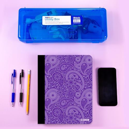 BAZIC PRODUCTS Paisley Composition Notebook, College-Ruled, 100 Ct, 48-Case | 100 college-ruled sheets (200 pages), sewn binding, 9.75 x 7.5 in - size: 48-Pack