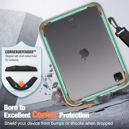 MoKo 9-11 Inch 360° Protection Tablet Sleeve Bag with Earphone Hole | Fits iPad Air 11-inch M4, iPadPro 11-inch M5, iPad A16, iPad 10/5/4 10.9, iPad 9/8 10.2 and Tab S8/S9 11, Sand - color: Sand, style: 9-11 Inch
