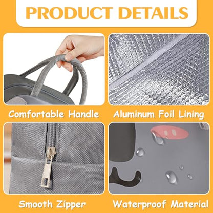Lunch Bags Tote Cooler Bag Insulated Reusable Lunch Tote Bags Cartoon Portable Lunch Box Bag for Work Office Picnic Beach (Koala) - color: Koala