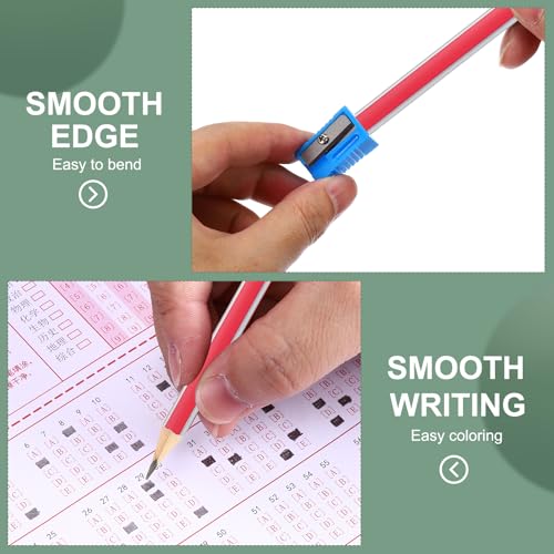 M&G Wooden Hexagonal Pencils, 2 Set HB Pencils Graphite Round Pencils with Eraser for Classroom Teacher Office Supplies, 5 Colors