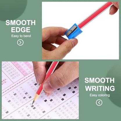 M&G Wooden Hexagonal Pencils, 2 Set HB Pencils Graphite Round Pencils with Eraser for Classroom Teacher Office Supplies, 5 Colors