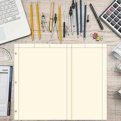 Seajan 5 Pcs Engineering Paper Notebook Engineer Computation Pad,Yellow - color: Yellow