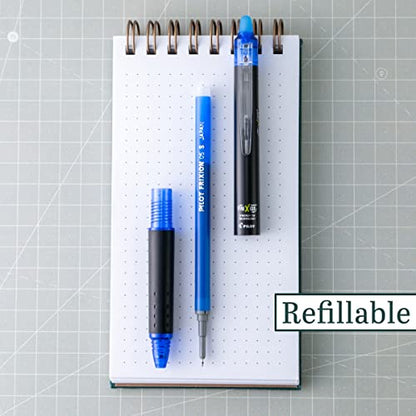 PILOT FriXion Synergy Clicker Retractable & Erasable Gel Ink Pens, 0.5mm Extra Fine Point, Blue Ink, 6-pack - color: Blue