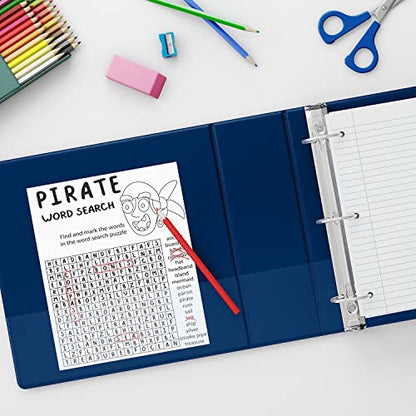 Staples Non‑View Binder, 1/2‑Inch 3‑Ring, Navy, Lightweight & Durable, Round Rings, Holds 100 Sheets, 3‑Pack - color: 3 Pack, size: 0.5" Inch, style: Navy