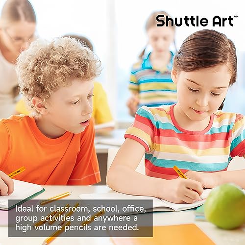 Shuttle Art 360 Pack #2 HB Golf Pencils, Wood-cased 3.5” Mini Pencils Bulk, Pre-sharpened Small Pencil for Kids Teachers Writing Marking Sketching, Classroom Essentials, Back to School Supplies - color: Yellow