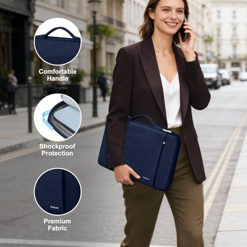 Ferkurn Laptop Case Sleeve for Men Women Chromebook Case Compatible with MacBook Air/Pro Lenovo Surface HP Dell ASUS Acer, 15.6 inch, Blue - color: Blue, size: 15.6 inch