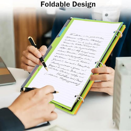 360 Degree Pivotable Binder, Upgraded 3 Ring Binder 1 inch, Flexible Binders 3 Ring, Foldable Three Ring Binders, Purple - color: Purple, style: 1 PCS Customizable Cover
