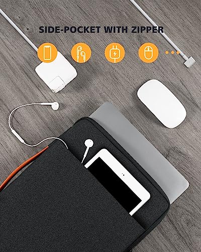 NIDOO 16 inch Laptop Sleeve Carrying Case Computer Bag for 16" Lenovo ThinkBook 16 Gen 7/ 16p E16 L16 T16 Z16/ 15" ThinkBook 15 Gen 4/16.3" Dell XPS 16/16" MacBook Pro M4 M3/ HP ASUS Samsung - color: Black, size: 16 Inch