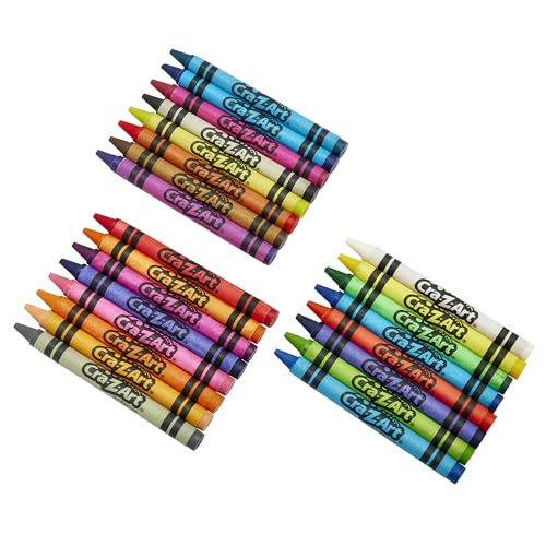 Cra-Z-Art Washable Crayons, Bulk Pack, 24 Count, 6 Packs of Crayons, Bulk School Supplies for Classroom, Back to School Essentials - size: 24 Count (Pack of 6)