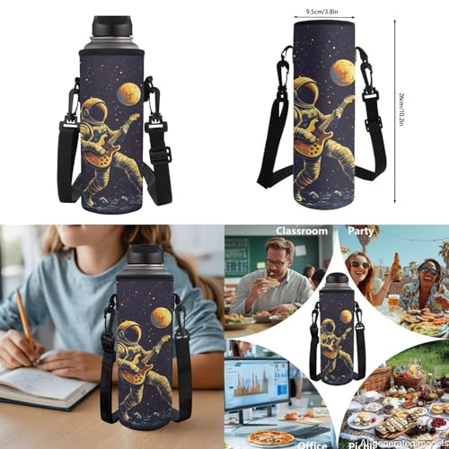 17 Inch Kid's 4PCS Backpack Set, Back to School Essentials | Insulated lunch box, water bottle pouch, pencil case, lightweight, padded shoulder straps, for elementary, middle school - color: Astronaut Starry