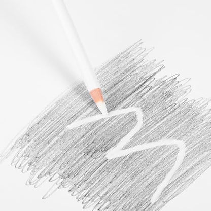 Maitys 20 Pcs Eraser Pencils for Artists Pencils and 2 Pcs Sharpener Wooden Sketch Professional Highlight Painting Eraser Pen for Sketching Charcoal Drawings, Revise Erasing Details for Beginners - style: Without Top Eraser