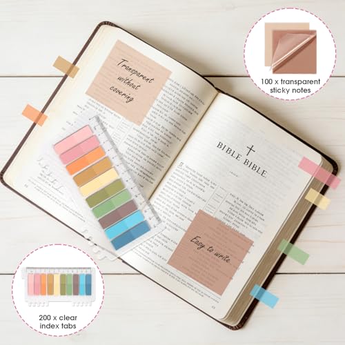 Pink Complete Bible Study Kit for Women with No Bleed Highlighters, Pens, Bible Tabs, Prayer Cards, Jesus Statue - Portable Journaling Supplies for Church, Home, Small Group Christian Gift