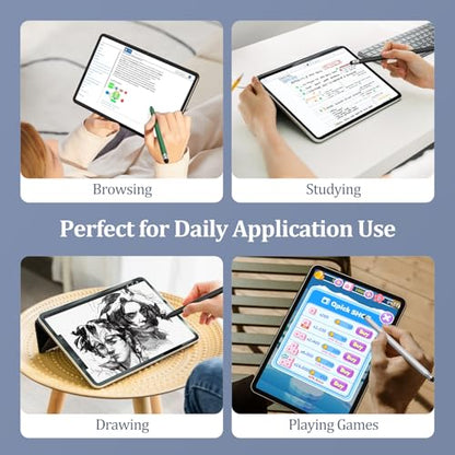 Stylus Pens for Touch Screens, 2-in-1 Magnetic Stylus Pen High Precision & Sensitivity Capacitive Stylus for iPad iPhone Samsung Galaxy Tablets All Universal Touchscreen Device-Black/Silver/Green - color: Black/Silver/Green