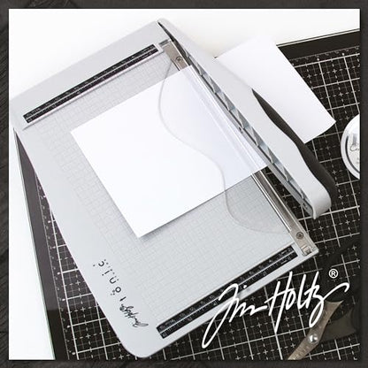 Tonic Studios Paper Cutter Tool - Guillotine Paper Trimmer for Scrapbooking, Vinyl, and Craft Paper - 8.5 Inch Cutting Length with Ruler and Grid Lines - size: 8.5" Blade