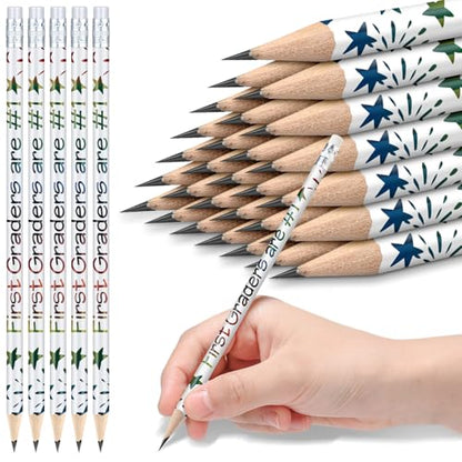 Tenceur 24 Pcs 1st Graders Pencils Bulk Motivational Pencils with Erasers Inspirational Pencil with Back to School Supplies for Kids Student Teacher Classroom Reward - style: 1st Graders