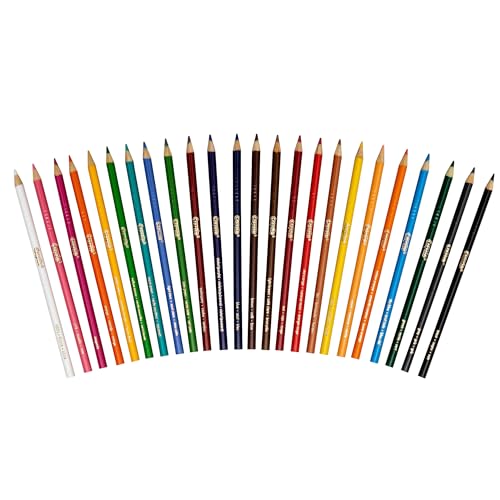 CRAYOLA Colouring Pencils - Assorted Colours (Pack of 24) | A Must-Have for All Kids Arts & Crafts Sets | Ideal for Kids Aged 3+ - style: 24 Pack