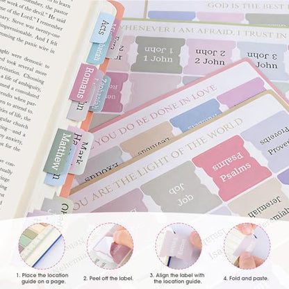 Pink Complete Bible Study Kit for Women with No Bleed Highlighters, Pens, Bible Tabs, Prayer Cards, Jesus Statue - Portable Journaling Supplies for Church, Home, Small Group Christian Gift