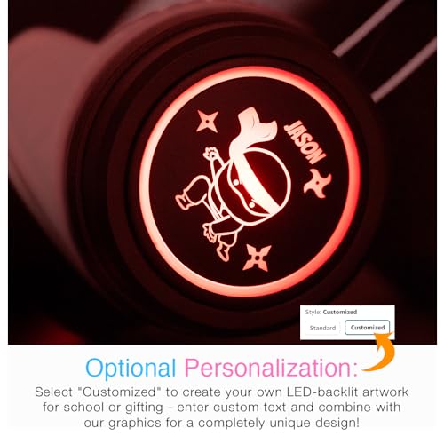 MEE audio KidJamz Share Bluetooth Headphones for Kids with LED Lights, 85dB Volume Limiter, Microphone, 40h Battery; Childrens Headset for School/iPhone/iPad/Tablet (Model: KJ55BT-S, 1-Pack) - color: Black, style: Share
