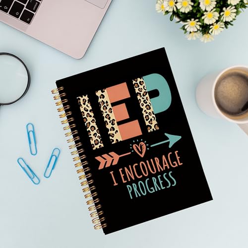VNWEK Leopard IEP Teacher Spiral Notebook Journal 5.5x8.3 Inch, SPED Teacher Appreciation Gifts Journal, Special Education Educators Inspirational Lined Hardcover Spiral Notebook - color: lz-notebook-6