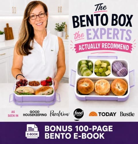 kinsho Lunch Boxes for Girls Teens Adults - Bento Box Set with Insulated Bag and Ice Pack, 4 Compartment Leak Proof Food Container, BPA-Free, Microwave Safe, Ideal for School & Work, Purple - color: Purple (4 Compartments)
