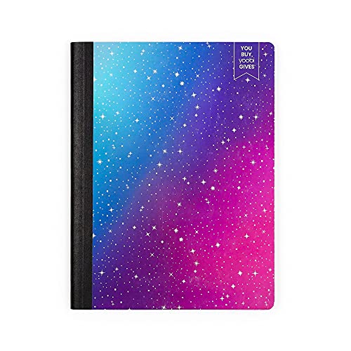 Yoobi 1-Subject 7.5 x 9.75 Composition Notebook Set – 3-Pack of Kids College Ruled & Wide Ruled Notebooks, Variety of Cute Designs – Gift for Kids & Tweens – 100 Sheets Each - color: multicolour, size: Pack of 3