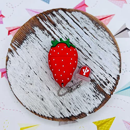 USB Thumbdrive 16GB - Berry USB Flash Drive - Strawberry Storage Device (Strawberry) - color: Strawberry