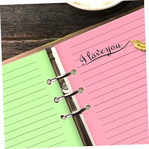 NUOBESTY 50pcs Planner Refill Paper Loose Leaf Binder Filler Paper College Ruled Notebook Refills