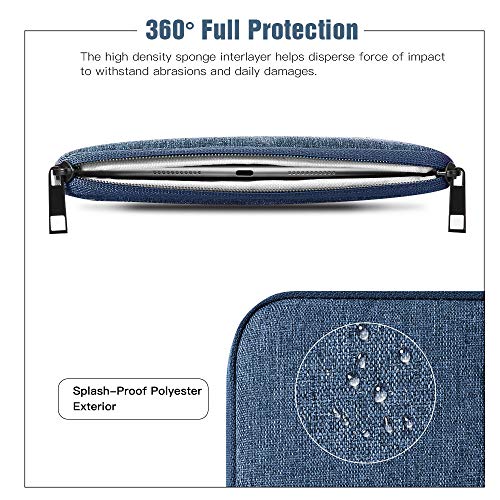 TiMOVO 9-11" Tablet Sleeve Bag, Blue | Fit iPad 11" A16 2025 / 10.9"/10.2" / Air 11" 5/4 Gen / Galaxy Tab A9+/A11Plus 11", Fit Smart Keyboard - color: Blue, size: 9-11 Inch
