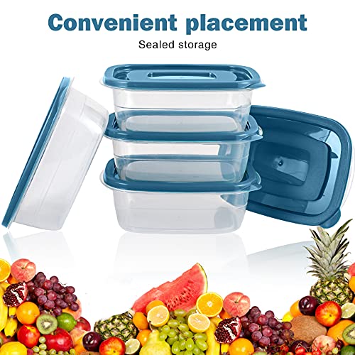 5PCS Small Food Storage Containers,Freezer Microwave safe,Food Container Sets,BPA Free Plastic Meal Prep Containers & Kitchen Set,Lunch Containers,use for School,Work and Travel,0.53 Quarts Per Box - color: 5PCS (500ML Container Set)