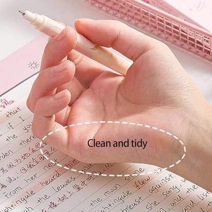 4 Pcs Quick Drying Gel Inks Pen Smooth Writing Tool Retractable Back to School Supplies for Students Inks - color: Flowers Dream