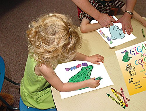 Gigantic Animal Coloring Book for Toddlers & Preschoolers – 60 Fun Pages – Jumbo 11x14 Size – Easy Animal Pictures – Thicker Paper – Crayons Included - Made in USA by Debra Dale Designs