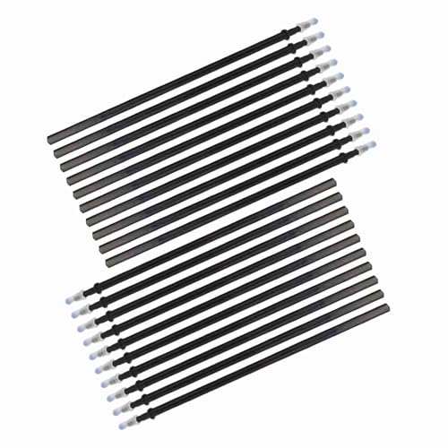 ZJchao Erasable Pens, Pen Refills Erasable Gel Pens Blue Ink Gel Ink Pen Refills with Fine Point 0.5mm Replacement for Office School Writing (20pcs) - color: Black, size: 20pcs