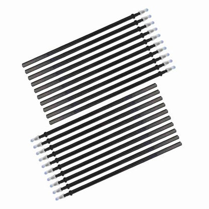 ZJchao Erasable Pens, Pen Refills Erasable Gel Pens Blue Ink Gel Ink Pen Refills with Fine Point 0.5mm Replacement for Office School Writing (20pcs) - color: Black, size: 20pcs