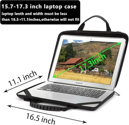 BUG 17.3 Inch Laptop Case Hard Shell, Protective Laptop Carrying Case with Stand for Heat Dissipation - color: Silver, size: 16.5-17.3 inch