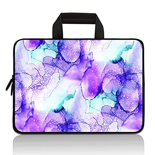 Universal 7~9 inch Kids Tablet Portable Neoprene Zipper Carrying Sleeve Case Bag Fits 7" 8" 8.5" 8.9" 9" iPad mini 5 4 3 2 1, Galaxy Tab A 8.0 (Colorful Marble) - color: Colorful Marble