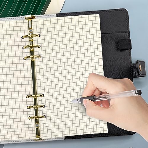 6 Ring Binder Refill,2023 A6 Grid Square Refill for Filofax/Personal Journal,Personal Size, 45sheets/90pages, 100Gsm Quality, Harphia (A6 3.74 x 6.77'',Gridsquare) - color: Grid Square, size: A6