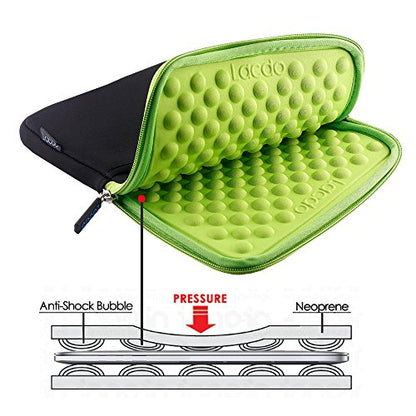 Lacdo Tablet Sleeve Case for 11 inch iPad A16 / 11 inch iPad Air M4 M3 M2 / 11" iPad Pro M5 M4 / 10.9" iPad /10.2" iPad /10.9" ipad Air / 11 Inch Samsung Galaxy Tab A9+ Bag, Fit Magic Keyboard, Green - color: Green, size: 9-11 Inch