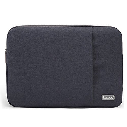 Lacdo 14 Inch Laptop Sleeve Case for HP Stream 14 / Flex 14, IdeaPad 14 S330 / Acer Spin 3 7, Chromebook 14 / Dell Inspiron 14 / ASUS Chromebook, VivoBook/Computer Bag Water Repellent, Black - color: Black