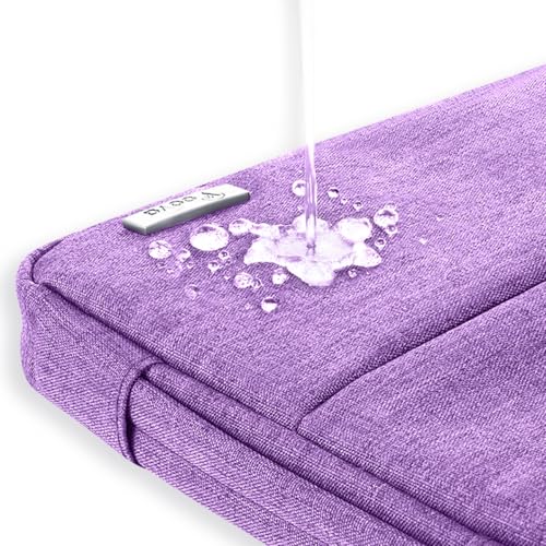 Voova Laptop Sleeve Carrying Case 15.6 16 Inch,Slim Computer Cover Bag Compatible with MacBook Pro 15/16, Dell xps 15,15-16 Inch HP Dell Asus Laptop, Lavender - color: Lavender, size: 15.6-16 Inch