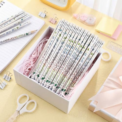 Tenceur 48 Pcs 4th Graders Pencils Bulk Motivational Pencils with Erasers Inspirational Pencil with Back to School Supplies for Kids Student Teacher Classroom Reward - style: 4th Graders