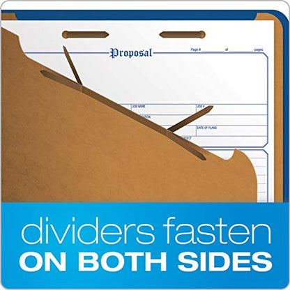 Pendaflex Classification File Folders, 1 Divider, Durable File Organizer for Home, School or Office, Letter-Size Folders for Files, Paper Organizer, Durable Prongs, (B006NVMJCC) (Pack of 5) - size: Letter (Pack of 5)