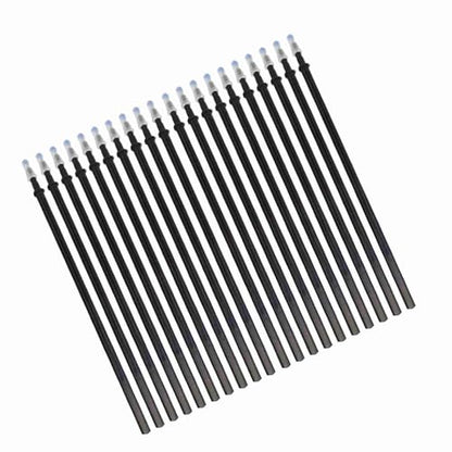 ZJchao Erasable Pens, Pen Refills Erasable Gel Pens Blue Ink Gel Ink Pen Refills with Fine Point 0.5mm Replacement for Office School Writing (20pcs) - color: Black, size: 20pcs