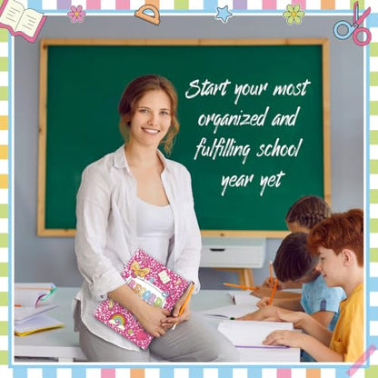 Pasimy 2026-2027 Teacher Record Book Grade Book for Teacher Classroom Spiral Bound Class Planner Double Sided Office Favors Supplies for Classroom Attendance Decoration (Pink Composition Notebook) - style: Pink Composition Notebook