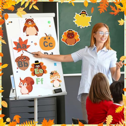 Zhanmai 1200 Pcs Thanksgiving Fall Sticky Notes Bulks Thanksgiving Memo Notepads Turkey Pumpkin Squirrel Maple Leaf Sticky Notes Fall Self-Stick Pads Autumn Gifts - style: Fall Style