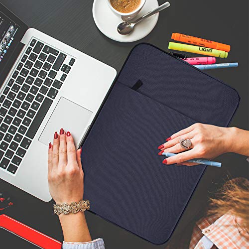 17-17.3 Inch Laptop Sleeve Bag for HP Pavilion 17.3/HP Envy 17.3, Dell Inspiron 17, LG Gram 17.3, Lenovo Ideapad 17.3, MSI GS75/MSI GE75 17.3, Acer Asus and Most 17-17.3 Inch Laptops - color: Navy Blue